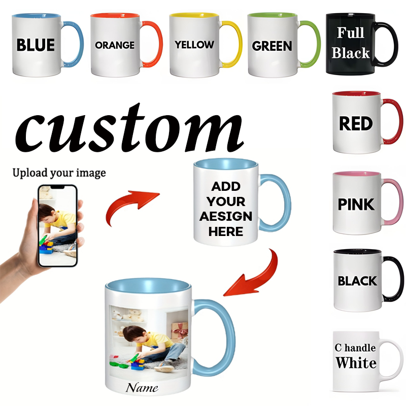Sublimation Mug Blank - 1 11oz Personalized Mug, Custom Name