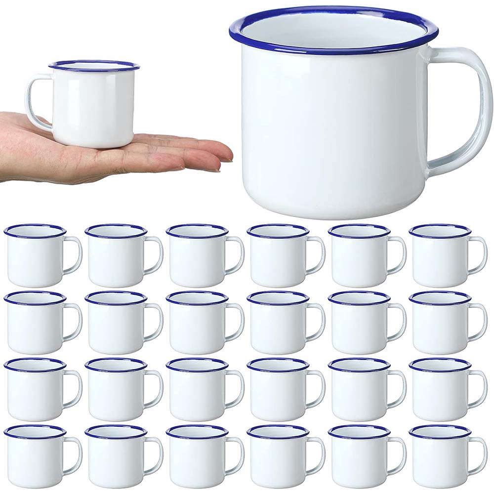 Sublimation Mug Blank - Mini Enamel Camping Coffee Mugs 4Oz