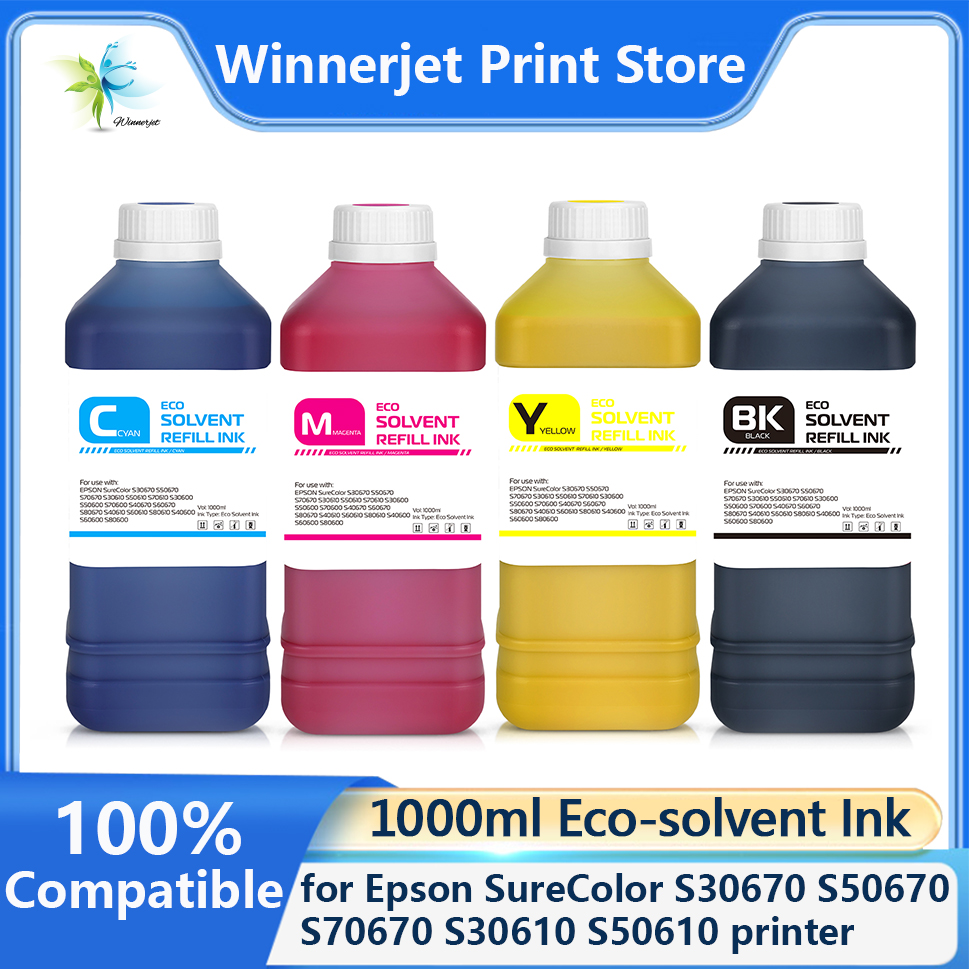1000ml Eco-solvent Ink for Eps - Eco Solvent Ink Cartridge recension och pris