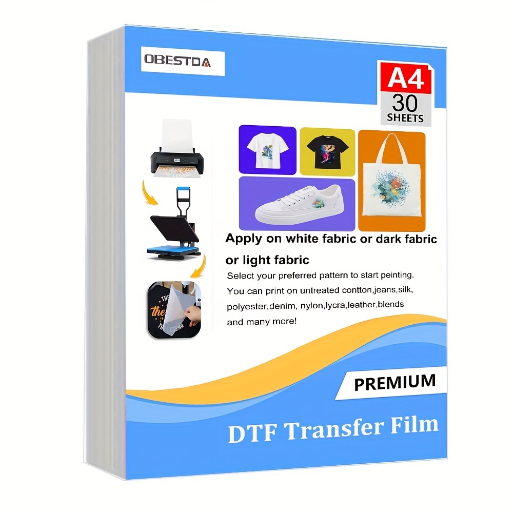 A4 30 Pcs DTF Transfer Film PE - Dtf Film Roll A3 recension och pris