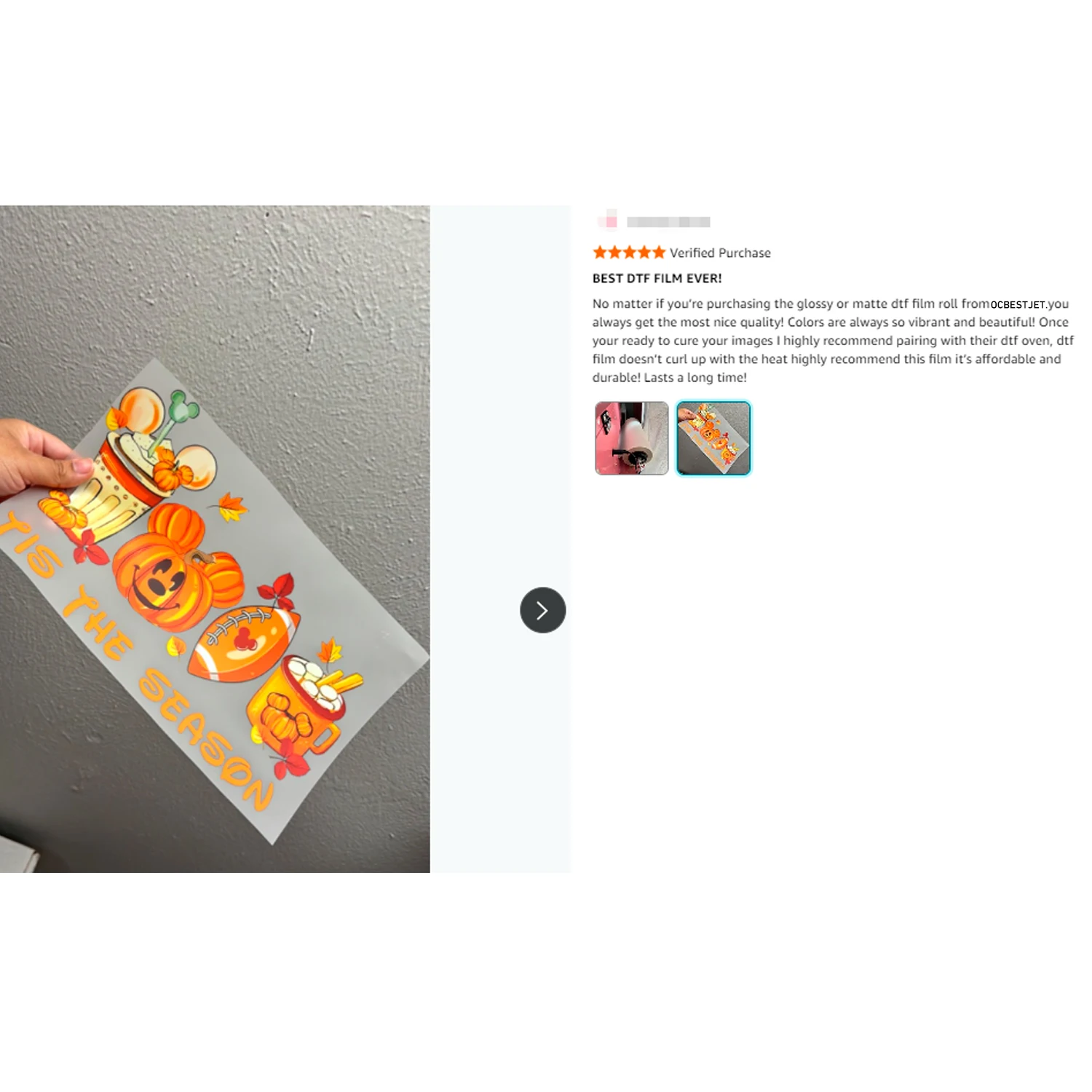 DTF Film Roll 33cm 100m DTF Di - Dtf Hot Peel Film recension och pris