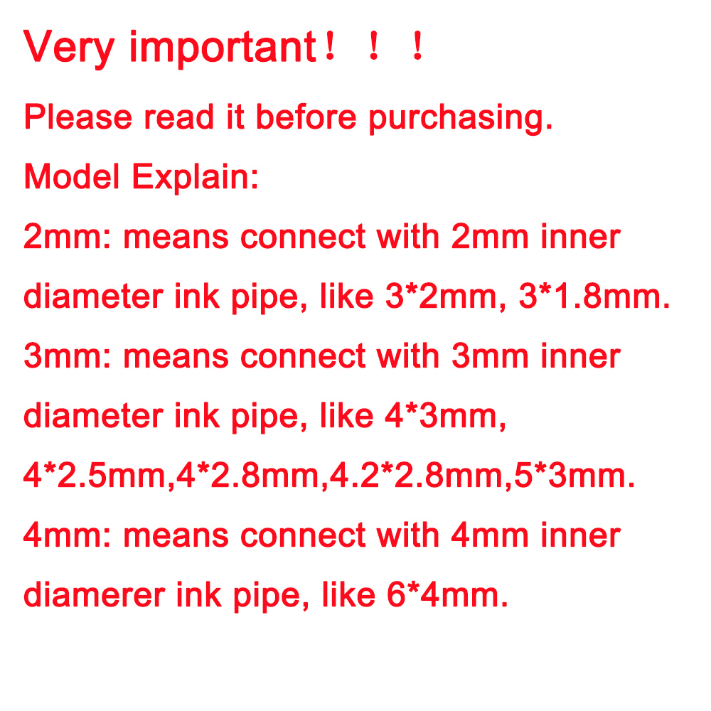 20PCS Straight Ink Tube hose C - Eco Solvent Ink Cartridge recension och pris