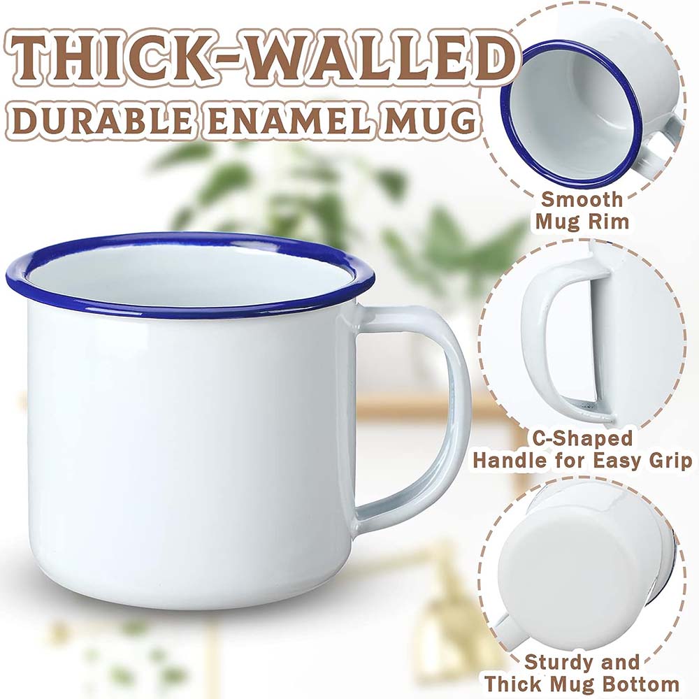Mini Enamel Camping Coffee Mug - Sublimation Mug Blank recension och pris